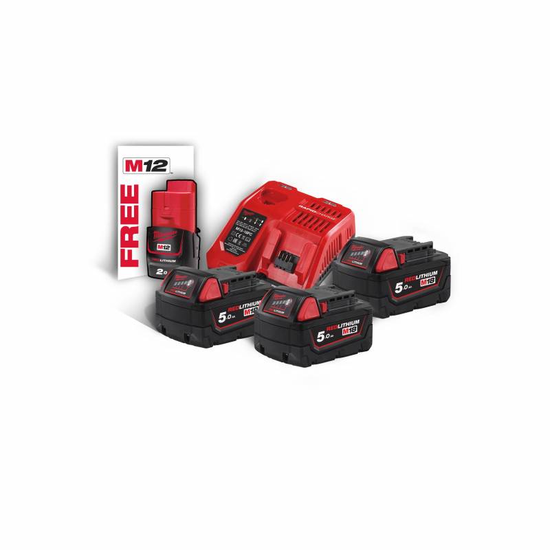 MILWAUKEE M18 NRG-503 - Pack NRJ 18V