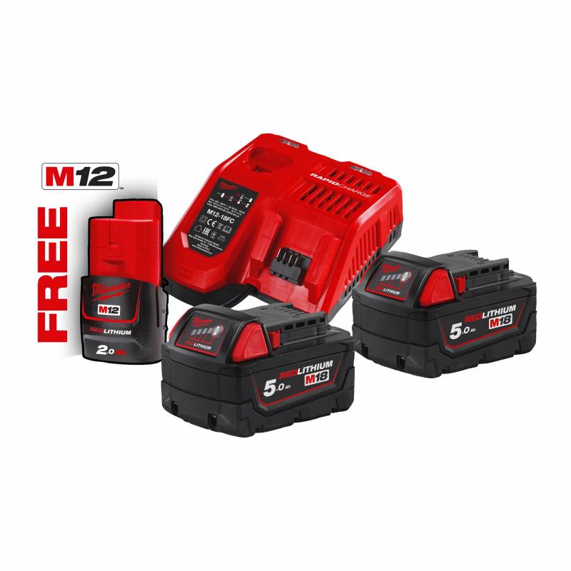 MILWAUKEE M18 NRG-502 - Pack NRJ 18V