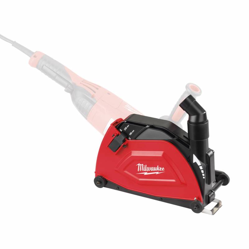 MILWAUKEE Capot de tronçonnage + extracteur de poussière DEC230 pour meuleuse AG22 (4932459340)