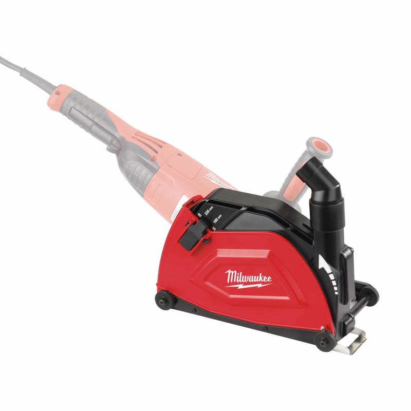 MILWAUKEE Capot de tronçonnage + extracteur de poussière DEC230 pour meuleuse AGV22