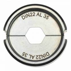 MILWAUKEE DIN22 Al 35 - Matrice de sertissage 35 mm² (4932451772)
