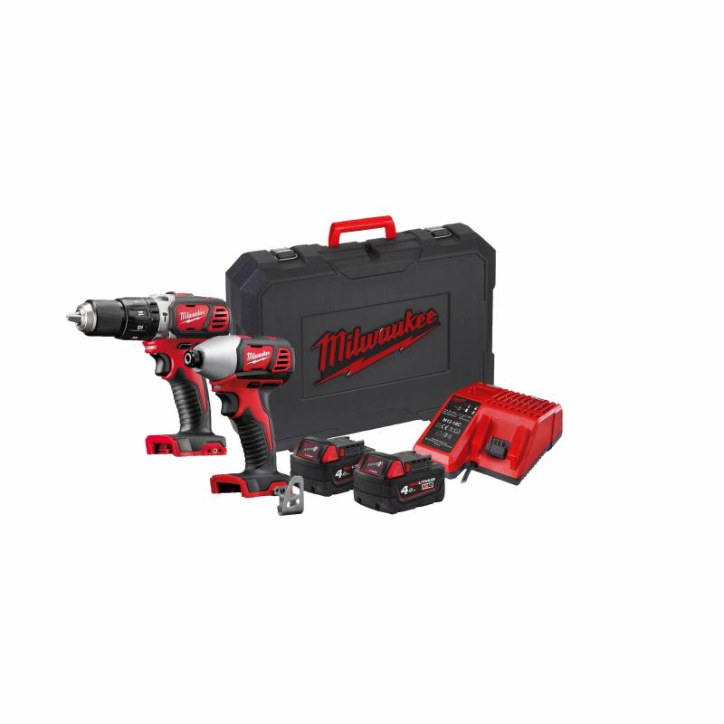 MILWAUKEE M18 BPP2C-402C - Pack 2 produits 18V composé de : M18 BPD-0 + M18 BID-0 (4933443552)