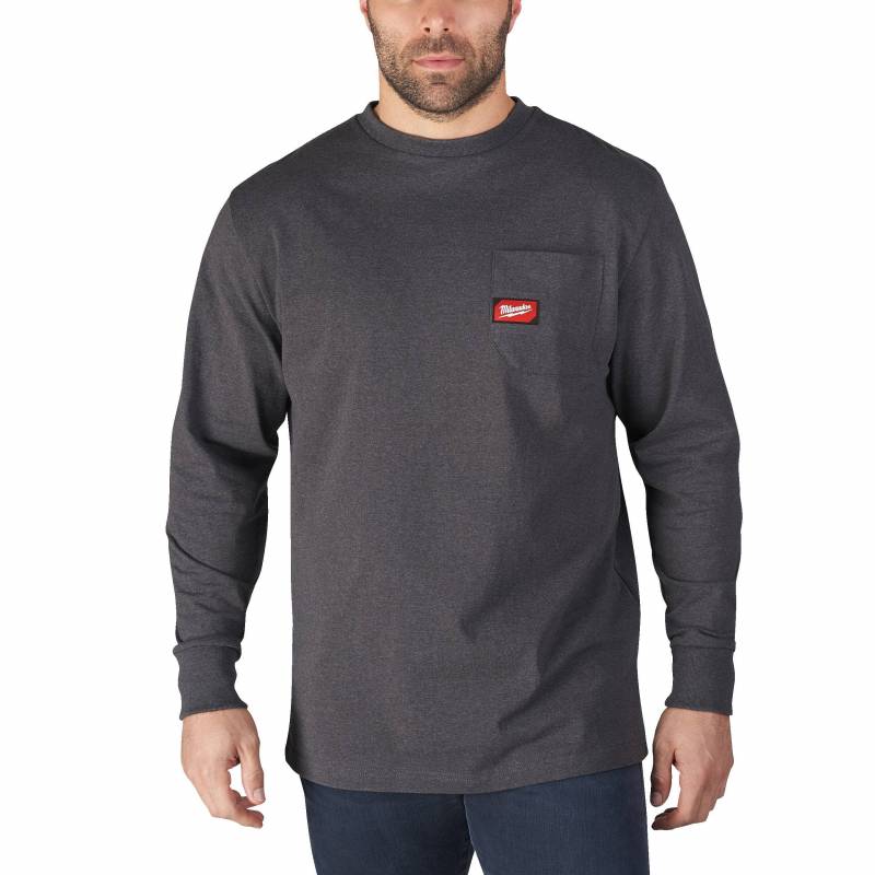 MILWAUKEE EPI WTLSG-S - T-SHIRT DE TRAVAIL MANCHES LONGUES GRIS - TAILLE (S) (4933478237)