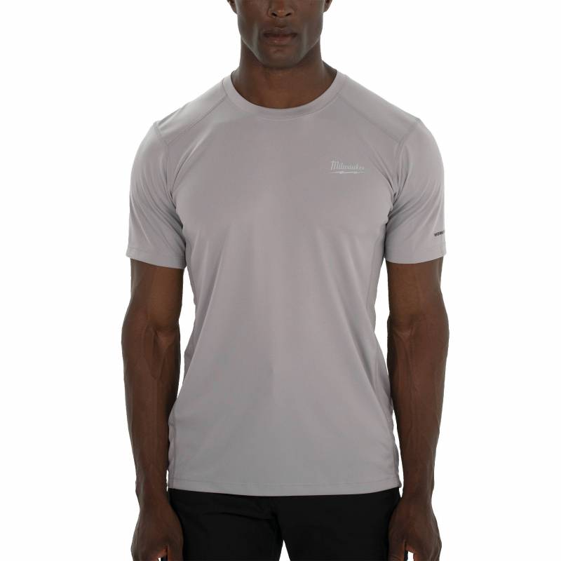 MILWAUKEE EPI WWSSG-S - T-SHIRT RESPIRANT ÉTÉ MANCHES COURTES GRIS - TAILLE (S) (4933478194)