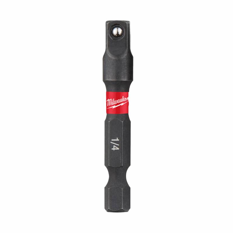 MILWAUKEE ADAPTATEUR SHOCKWAVE HEX 1/4" - CARRE 1/4" (4932471826)