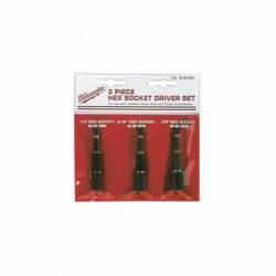 MILWAUKEE SET 3 DOUILLE (X1) (49663004)