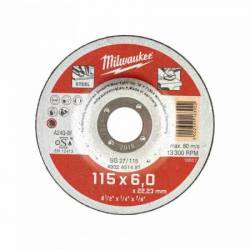 MILWAUKEE DISQUE À MEULER 115MM ÉPAISSEUR 6 MM CONTRACTOR 1PC (4932451481)