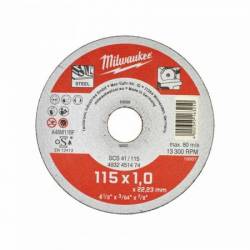 MILWAUKEE DISQUE À TRONÇONNER PRO+ 115MM ÉPAISSEUR 1 MM CONTRACTOR 1PC (4932451474)