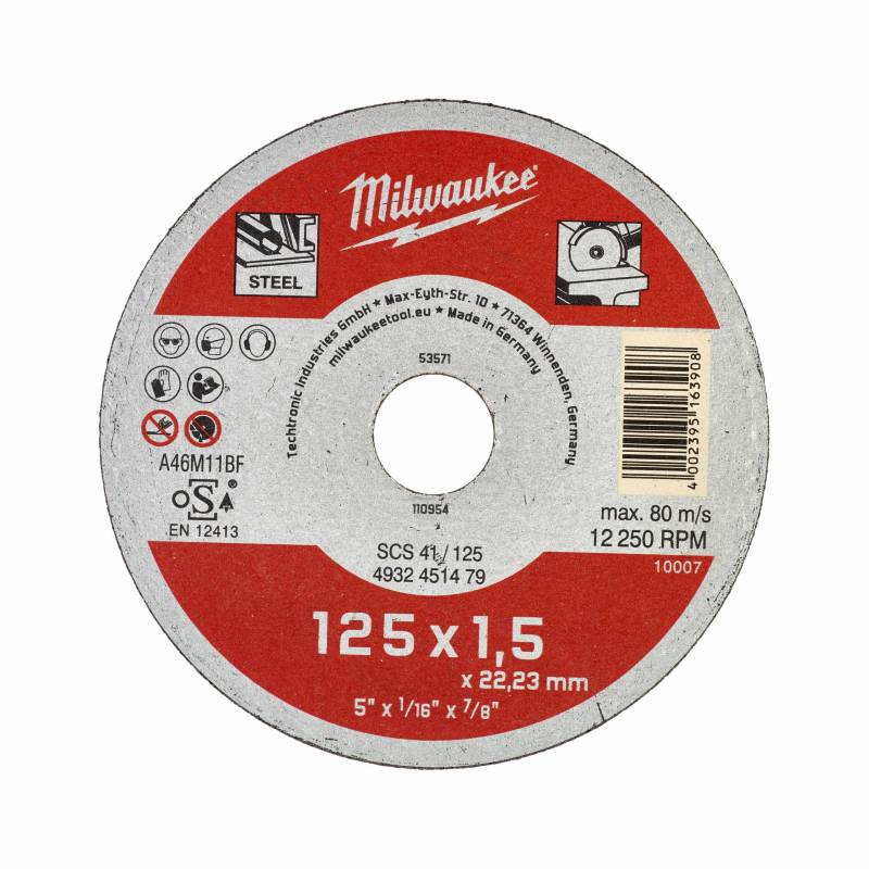 MILWAUKEE DISQUE À TRONÇONNER PRO+ 125MM ÉPAISSEUR 1