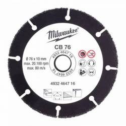 MILWAUKEE DISQUE CARBURE 76 MM 1 PC (4932464716)