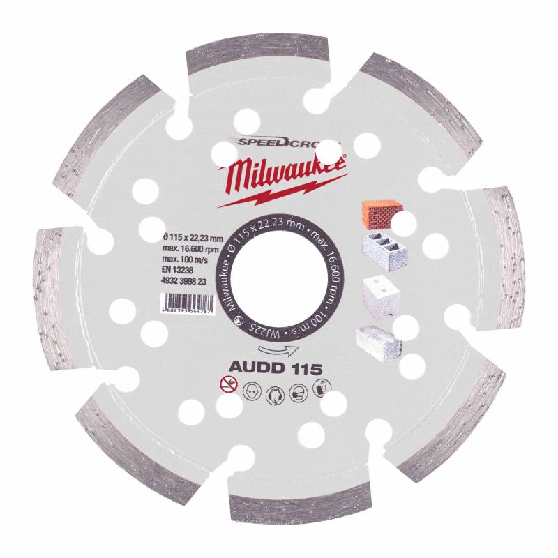 MILWAUKEE DISQUE DIAMANT AUDD 115MM (X1) (4932399823)