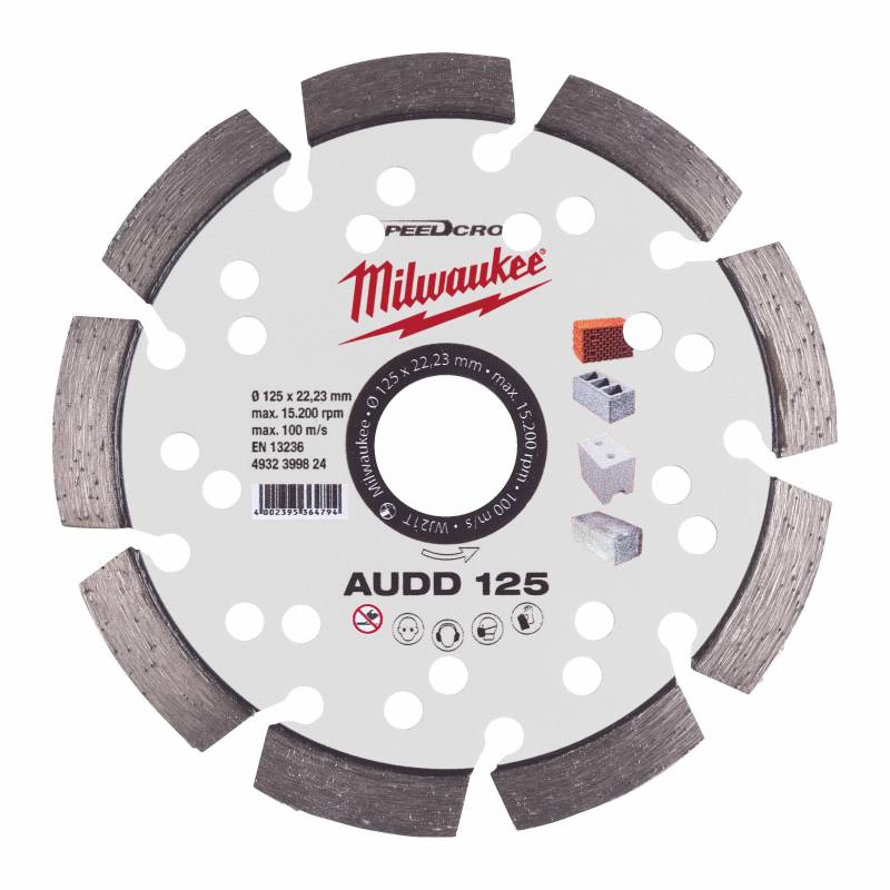 MILWAUKEE DISQUE DIAMANT AUDD 125MM (X1) (4932399824)