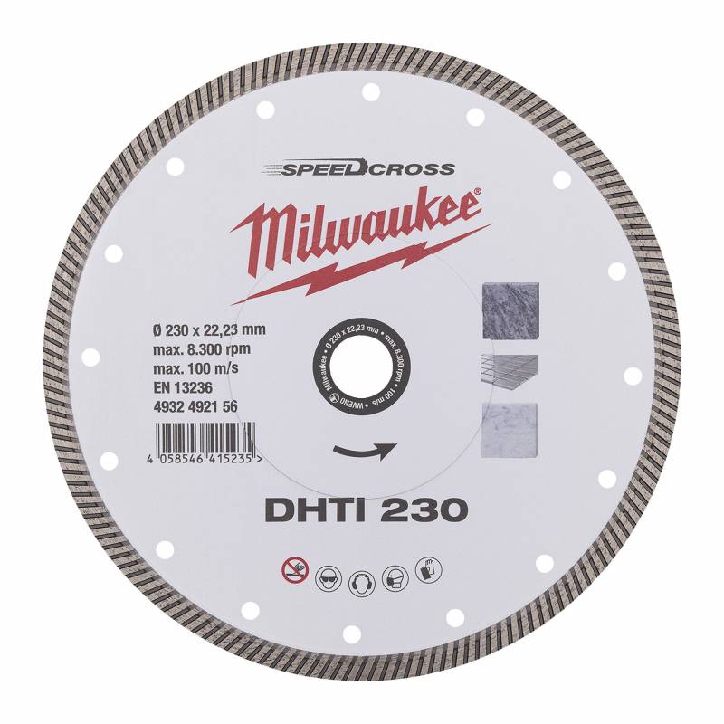 MILWAUKEE DISQUE SPEEDCROSS DHTI 230MM (4932492156)
