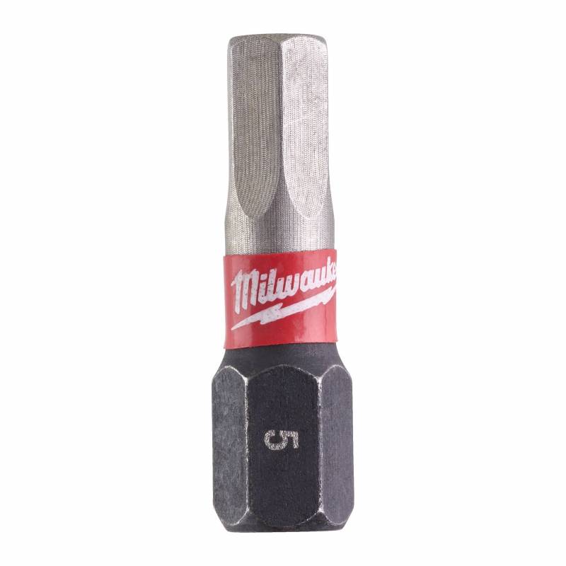 MILWAUKEE EMBOUT HEX5 SHOCKWAVE  25MM (X2) (4932430896)