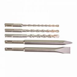 MILWAUKEE STARTER KIT SDS PLUS BURIN ET FORET: 3 FORET SDS PLUS 2 TAILLANTS(4932430002)