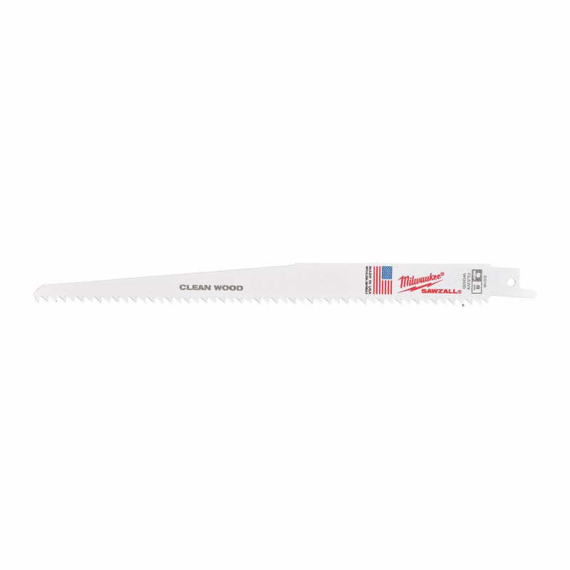MILWAUKEE LAME SCIE SABRE BOIS & PLASTIQUE 230MM (X5) (48005016)