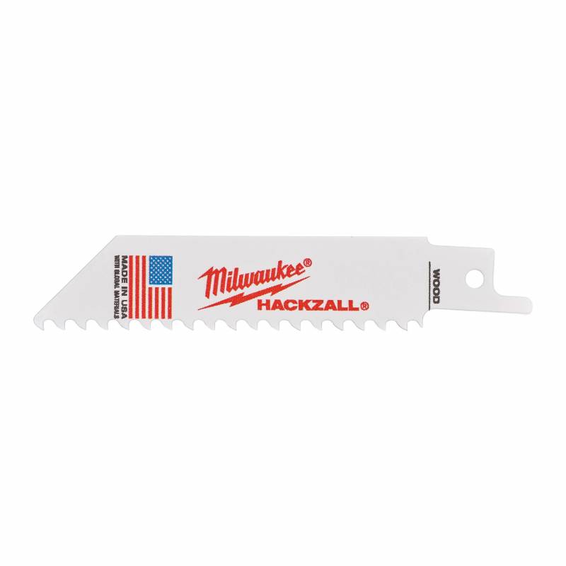 MILWAUKEE LAME SCIE SABRE BOIS / PVC 100MM (X5) (49005460)