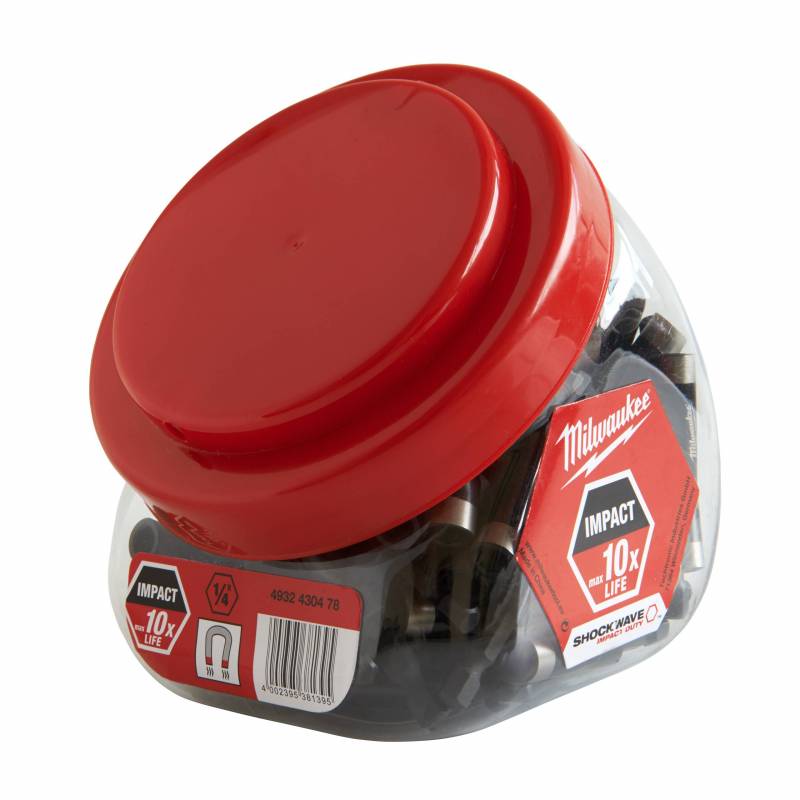 MILWAUKEE PORTE EMBOUTS MAGNÉTIQUES SHOCKWAVE  SOUS BOIÎTE 100 PCS (4932430478)