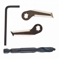 MILWAUKEE KIT DE REMPLACEMENT 1 FORET PILOTE 2 LAMES 1 CLÉF ALLEN (49560290)
