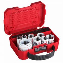 MILWAUKEE COFFRET SCIES CLOCHES HOLE DOZER BIMÉTAL COBALT  4/6 SET14PCS (49224152)