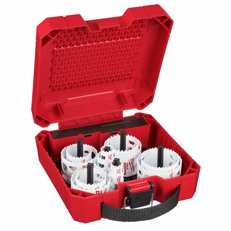 MILWAUKEE COFFRET SCIES CLOCHES HOLE DOZER BIMÉTAL COBALT 4/6 SET17PCS (49224102)