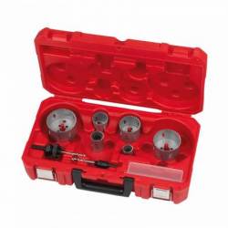 MILWAUKEE SET SCIES CLOCHES BIMÉTAL CONTRACTOR 10PC (4932464719)