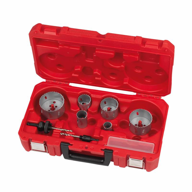 MILWAUKEE SET SCIES CLOCHES BIMÉTAL CONTRACTOR 10PC (4932464719)