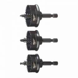 MILWAUKEE SET DE SCIES CLOCHES SHOCKWAVE   22 / 29/ 35 MM (49224800)