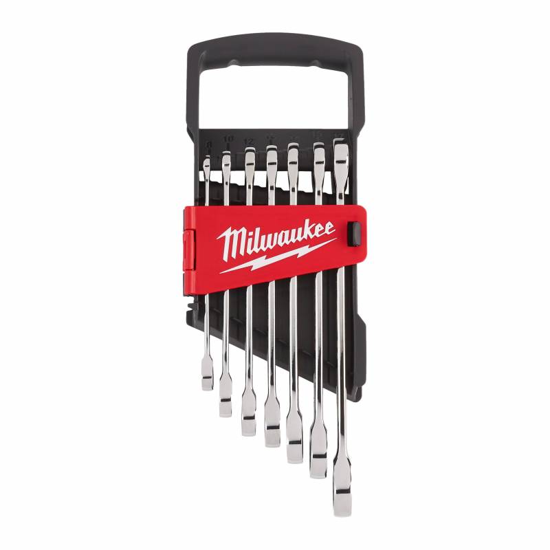 MILWAUKEE SET DE 7 CLÉS À CLIQUET MÉTRIQUES  7PC (4932464993)