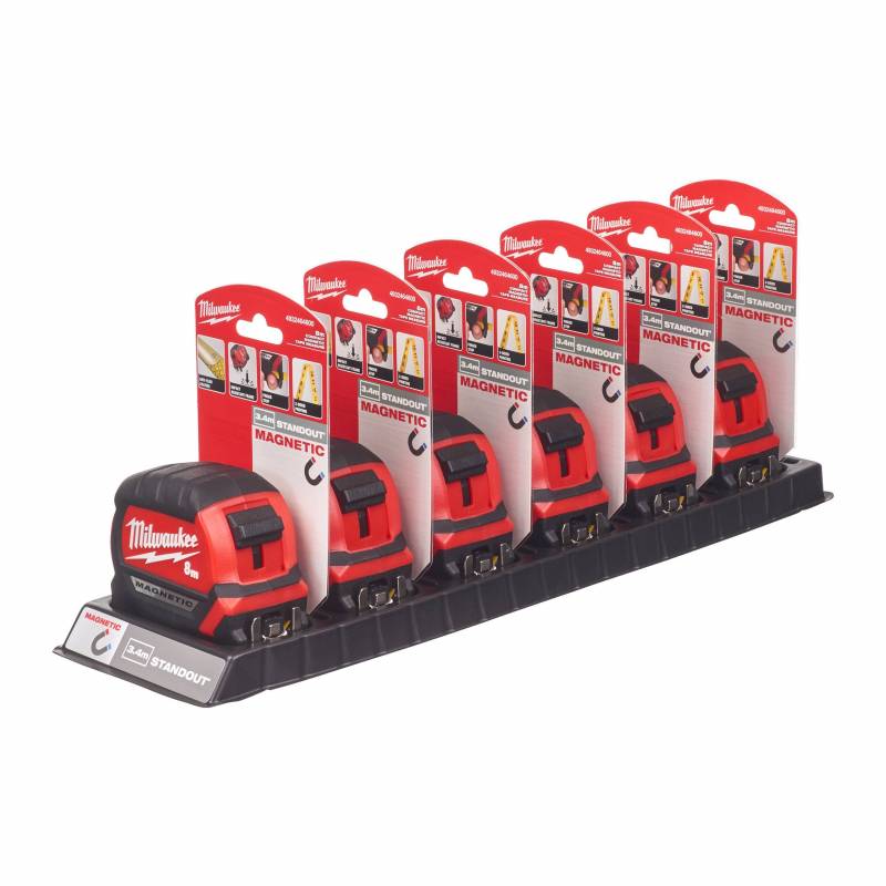 MILWAUKEE MÈTRE RUBAN 8M PREMIUM MAGNÉTIQUE GEN 3 (4932464600)